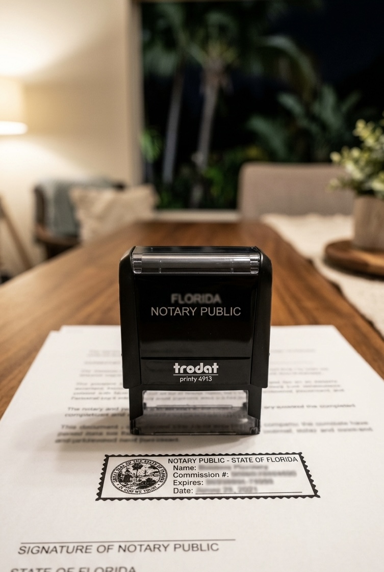 Palm Beach County after-hours mobile notary — early-morning and evening visits by advance request
