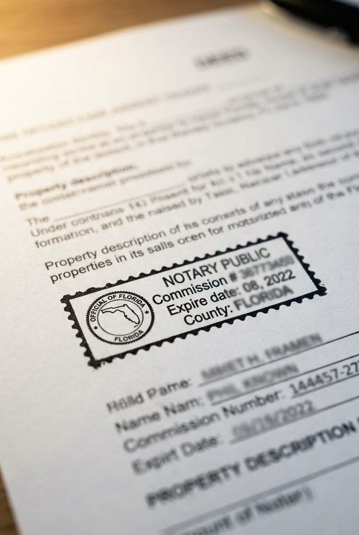 Palm Beach County mobile deed notary service for warranty deeds and property transfers — recording ready