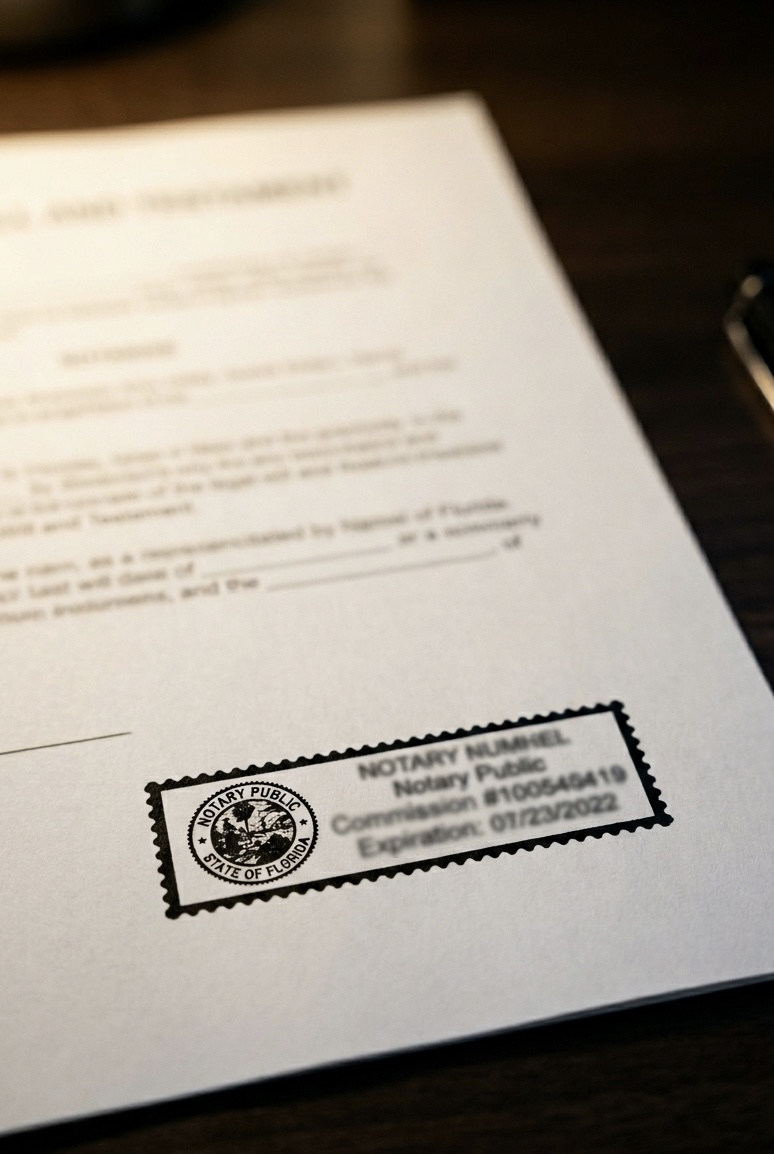 Palm Beach County mobile will notary service at care facilities and private residences — by appointment